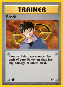 Brock, Gym Heroes #98, Pokémon TCG card