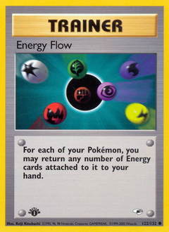Energy Flow, Gym Heroes #122, Pokémon TCG card