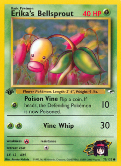 Erika's Bellsprout, Gym Heroes #75, Pokémon TCG card