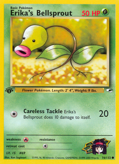 Erika's Bellsprout, Gym Heroes #76, Pokémon TCG card