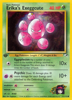 Erika's Exeggcute, Gym Heroes #77, Pokémon TCG card