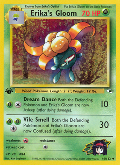 Erika's Gloom, Gym Heroes #46, Pokémon TCG card