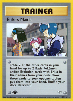 Erika's Maids, Gym Heroes #109, Pokémon TCG card