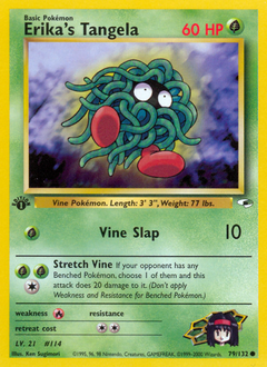 Erika's Tangela, Gym Heroes #79, Pokémon TCG card
