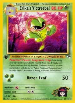 Erika's Victreebel, Gym Heroes #26, Pokémon TCG card