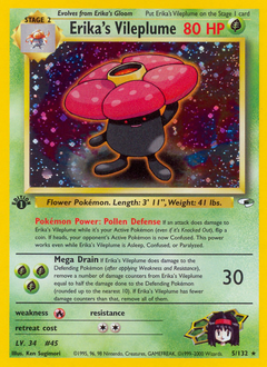 Erika's Vileplume, Gym Heroes #5, Pokémon TCG card