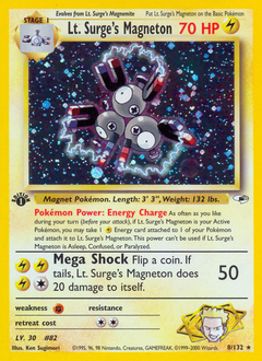 Lt. Surge's Magneton, Gym Heroes #8, Pokémon TCG card