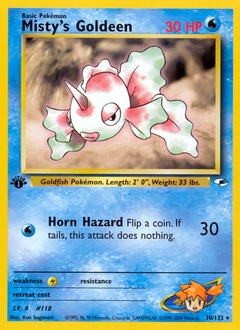 Misty's Goldeen, Gym Heroes #30, Pokémon TCG card