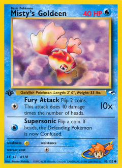 Misty's Goldeen, Gym Heroes #85, Pokémon TCG card