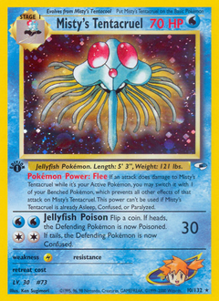 Misty's Tentacruel, Gym Heroes #10, Pokémon TCG card