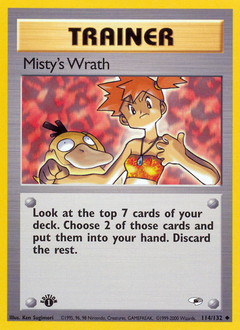Misty's Wrath, Gym Heroes #114, Pokémon TCG card