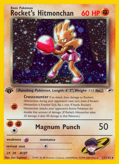 Rocket's Hitmonchan, Gym Heroes #11, Pokémon TCG card