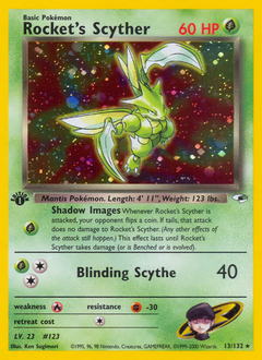 Rocket's Scyther, Gym Heroes #13, Pokémon TCG card