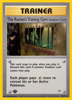 The Rocket's Training Gym, Gym Heroes #104, Pokémon TCG card