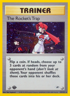 The Rocket's Trap, Gym Heroes #19, Pokémon TCG card