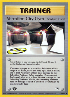 Vermilion City Gym, Gym Heroes #120, Pokémon TCG card