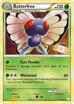 Butterfree, HeartGold & SoulSilver #16, Pokémon TCG card