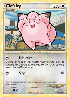 Clefairy, HeartGold & SoulSilver #60, Pokémon TCG card