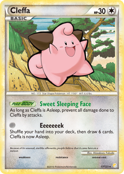 Cleffa, HeartGold & SoulSilver #17, Pokémon TCG card