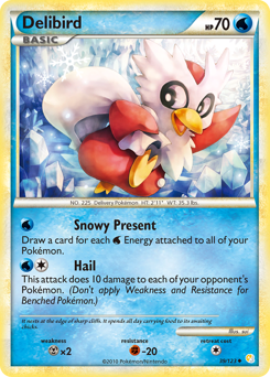 Delibird, HeartGold & SoulSilver #39, Pokémon TCG card