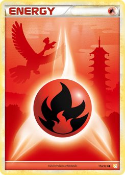 Fire Energy, HeartGold & SoulSilver #116, Pokémon TCG card