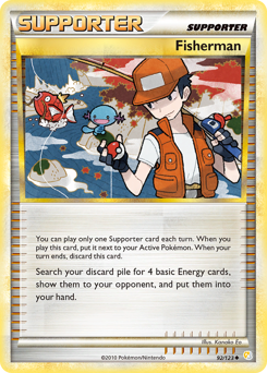 Fisherman, HeartGold & SoulSilver #92, Pokémon TCG card