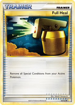 Full Heal, HeartGold & SoulSilver #93, Pokémon TCG card