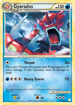 Gyarados, HeartGold & SoulSilver #123, Pokémon TCG card