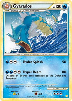 Gyarados, HeartGold & SoulSilver #4, Pokémon TCG card