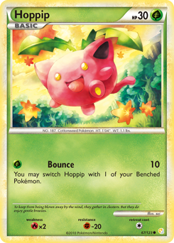 Hoppip, HeartGold & SoulSilver #67, Pokémon TCG card