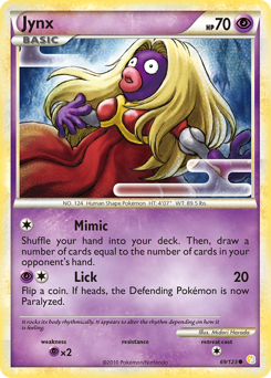 Jynx, HeartGold & SoulSilver #69, Pokémon TCG card