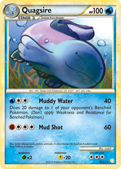 Quagsire, HeartGold & SoulSilver #9, Pokémon TCG card