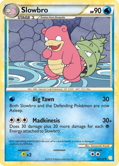 Slowbro, HeartGold & SoulSilver #52, Pokémon TCG card