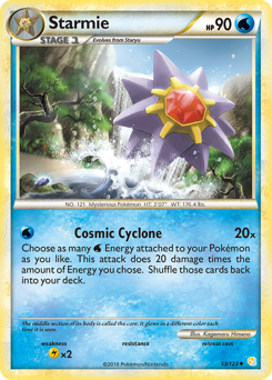 Starmie, HeartGold & SoulSilver #53, Pokémon TCG card