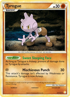 Tyrogue, HeartGold & SoulSilver #33, Pokémon TCG card