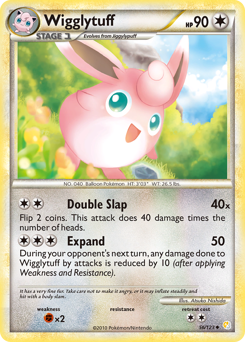 Wigglytuff, HeartGold & SoulSilver #56, Pokémon TCG card