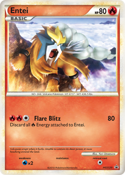 Entei, HGSS Black Star Promos #HGSS20, Pokémon TCG card