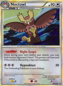 Noctowl, HGSS Black Star Promos #HGSS06, Pokémon TCG card