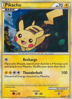 Pikachu, HGSS Black Star Promos #HGSS03, Pokémon TCG card