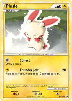 Plusle, HGSS Black Star Promos #HGSS16, Pokémon TCG card