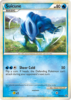 Suicune, HGSS Black Star Promos #HGSS21, Pokémon TCG card