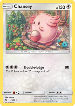 Chansey, Hidden Fates #46, Pokémon TCG card