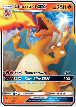 Charizard-GX, Hidden Fates #9, Pokémon TCG card