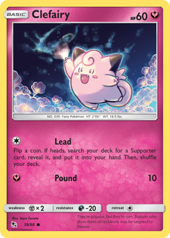 Clefairy, Hidden Fates #38, Pokémon TCG card