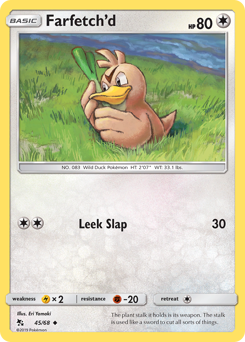 Farfetch'd, Hidden Fates #45, Pokémon TCG card