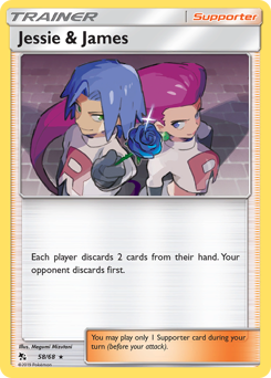 Jessie & James, Hidden Fates #58, Pokémon TCG card