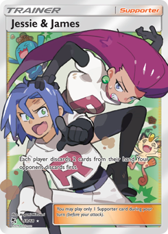 Jessie & James, Hidden Fates #68, Pokémon TCG card