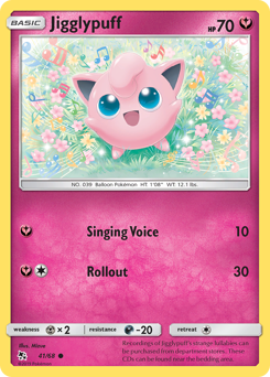 Jigglypuff, Hidden Fates #41, Pokémon TCG card