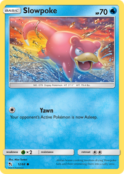 Slowpoke, Hidden Fates #12, Pokémon TCG card