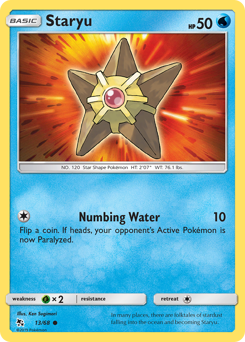 Staryu, Hidden Fates #13, Pokémon TCG card